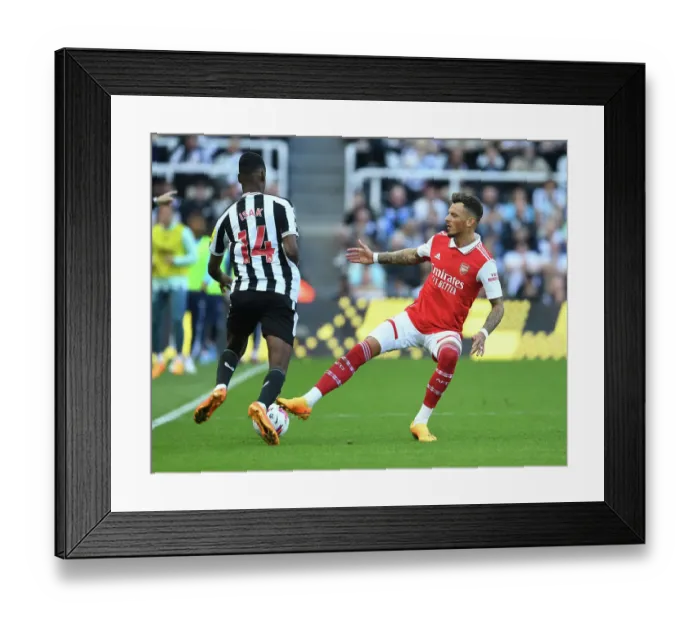 Framed Print : Arsenal's Ben White in Action: Newcastle United vs. Arsenal, 2022-23 Premier League Showdown at St. James Park Framed Print : Arsenal's Ben White in Action: Newcastle United vs. Arsenal, 2022-23 Premier League Showdown at St. James Park