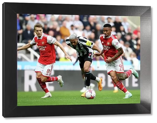 Gabriel Jesus Faces Off Against Joelinton: Intense Rivalry in Newcastle United vs Arsenal FC Premier League Clash