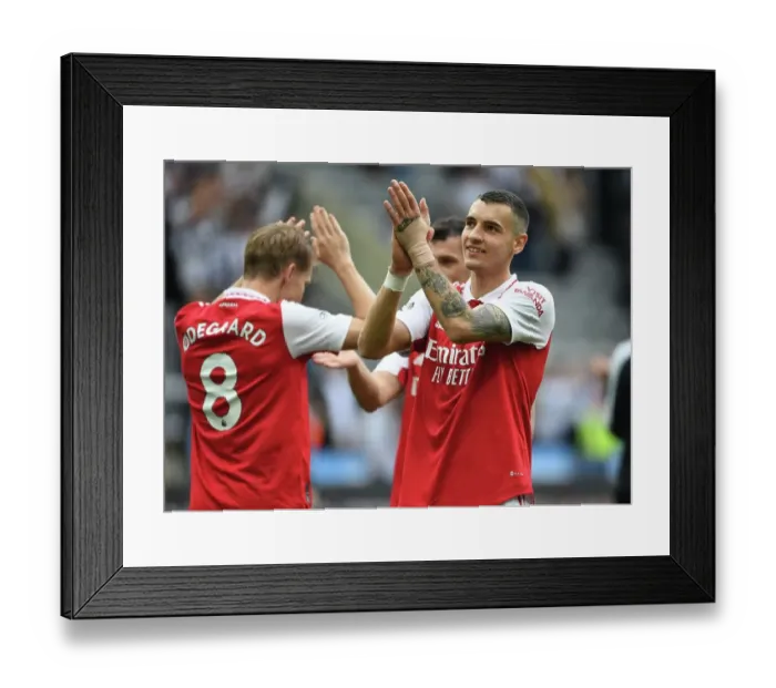 Framed Print : Jakub Kiwior's Appreciation: Arsenal Secure Victory Over Newcastle United in Premier League Showdown Framed Print : Jakub Kiwior's Appreciation: Arsenal Secure Victory Over Newcastle United in Premier League Showdown