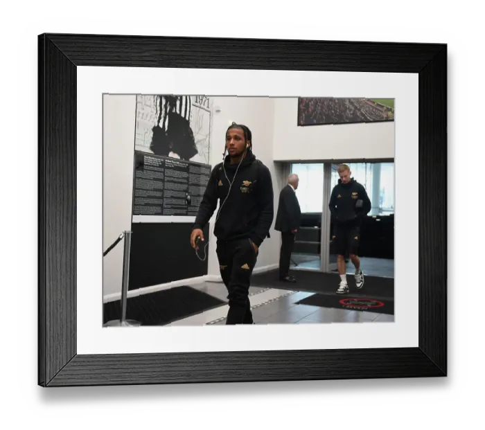 Framed Print : Arsenal's Mauro Banderas Gears Up for Newcastle United Clash in Premier League Showdown Framed Print : Arsenal's Mauro Banderas Gears Up for Newcastle United Clash in Premier League Showdown