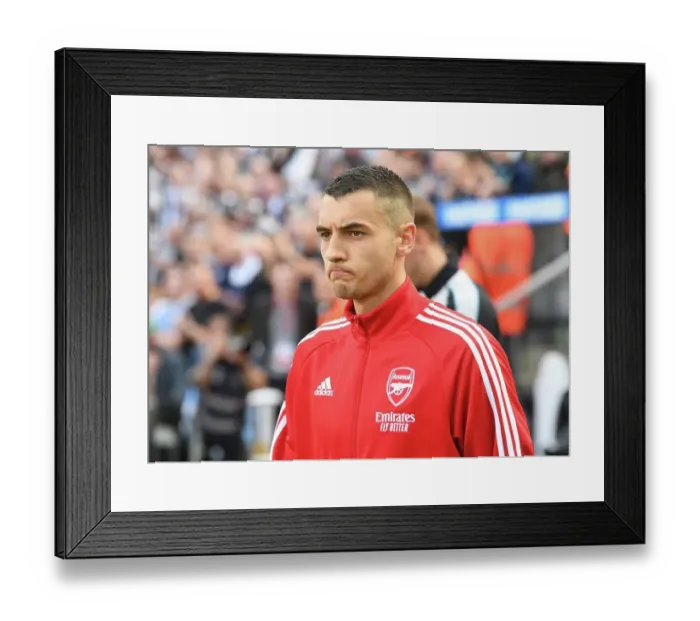 Framed Print : Arsenal's Jakub Kiwior Gears Up for Newcastle United Clash in Premier League Showdown