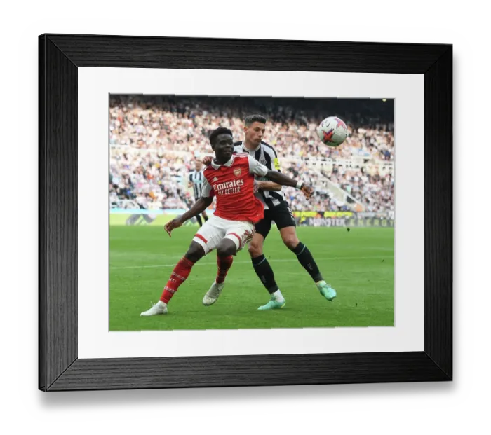 Framed Print : Saka Stands Firm: Arsenal vs. Newcastle United, Premier League 2022-23 Framed Print : Saka Stands Firm: Arsenal vs. Newcastle United, Premier League 2022-23