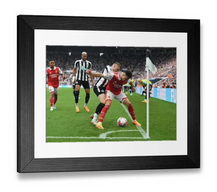 Framed Print : Gabriel Martinelli's Thrilling Performance: Newcastle United vs. Arsenal FC, Premier League 2022-23 - St. James Park