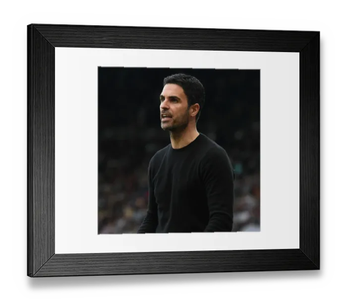 Framed Print : Mikel Arteta Faces Off Against Newcastle United in Premier League Showdown (2022-23)