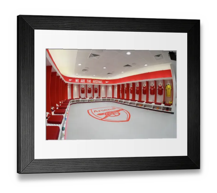 Framed Print : Arsenal FC: Inside the Changing Room Before Arsenal v Chelsea (2022-23) Framed Print : Arsenal FC: Inside the Changing Room Before Arsenal v Chelsea (2022-23)