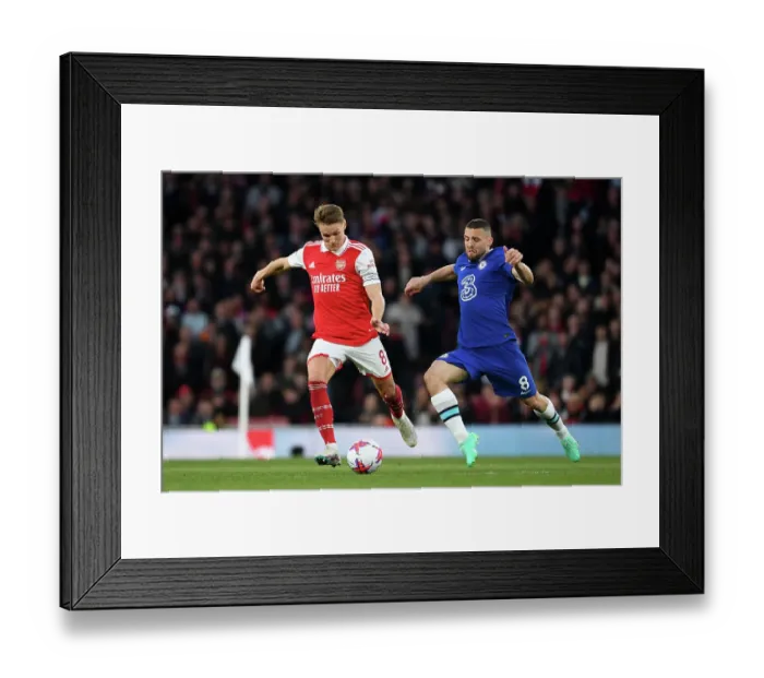 Framed Print : Arsenal vs. Chelsea: Battle for Possession in the Premier League (2022-23)