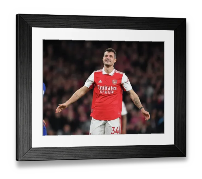 Framed Print : Granit Xhaka's Midfield Showdown: Arsenal vs. Chelsea, 2022-23 Premier League Framed Print : Granit Xhaka's Midfield Showdown: Arsenal vs. Chelsea, 2022-23 Premier League