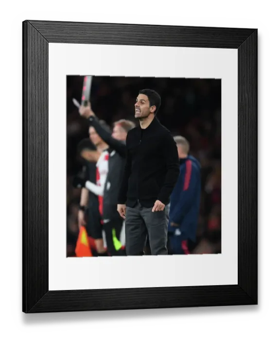 Framed Print : Clash of the Managers: Mikel Arteta vs. Thomas Tuchel - Arsenal vs. Chelsea (2022-23)