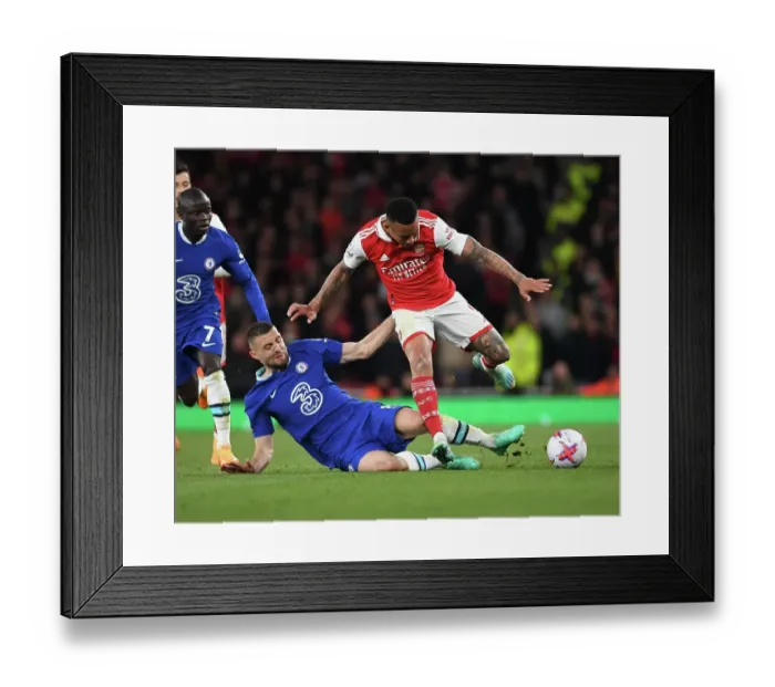 Framed Print : Arsenal vs. Chelsea: Clash of Titans in the Premier League