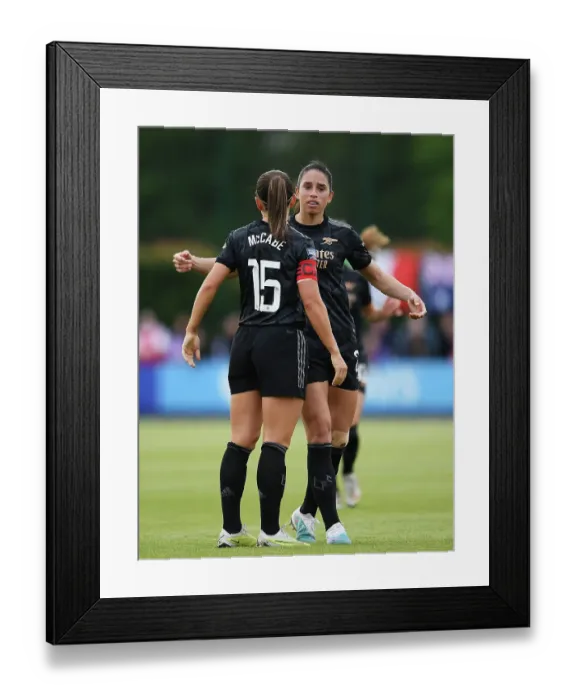 Framed Print : Arsenal Women's Triumph: Katie McCabe Scores Second Goal vs. Everton in FA Women's Super League (2022-23)