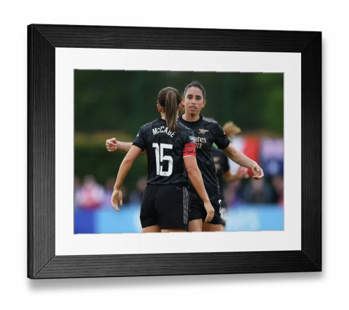 Framed Print : Arsenal Women's Glory: Katie McCabe Scores Double against Everton in FA Women's Super League
