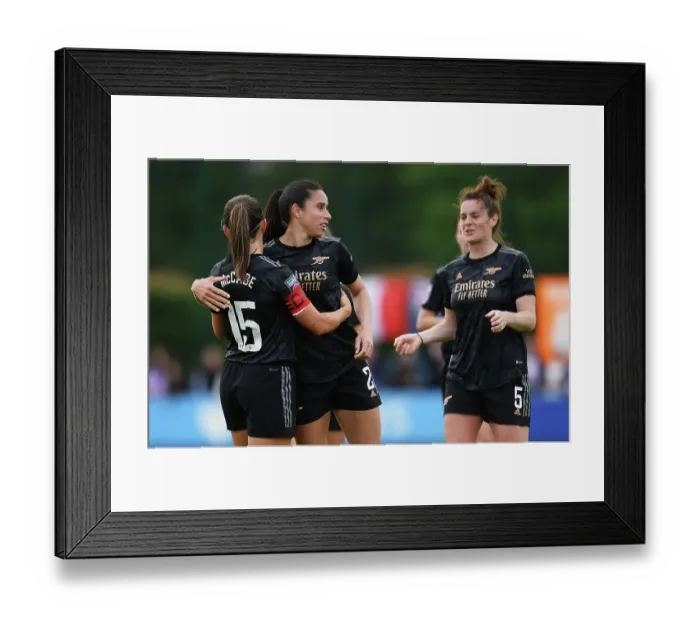 Framed Print : Arsenal Women's Victory: Katie McCabe Scores Double against Everton in FA Women's Super League
