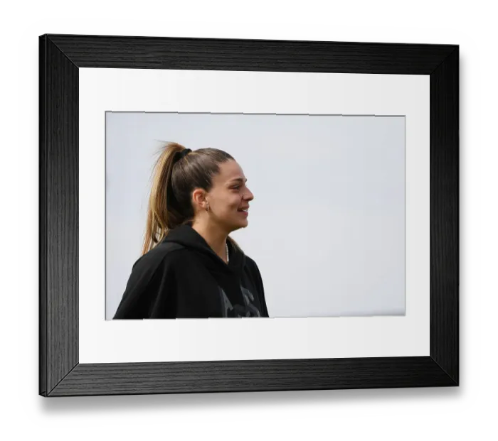 Framed Print : Arsenal's Gio Queiroz Scouts Everton's Walton Hall Park Before FA Women's Super League Clash (2022-23)