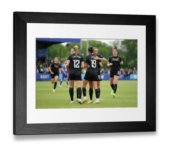Framed Print : Arsenal's Caitlin Foord Scores First Goal in FA Women's Super League Victory over Everton