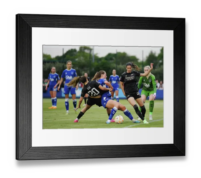 Framed Print : Arsenal's Freya Godfrey Fends Off Everton's Pressure in FA Women's Super League Clash Framed Print : Arsenal's Freya Godfrey Fends Off Everton's Pressure in FA Women's Super League Clash