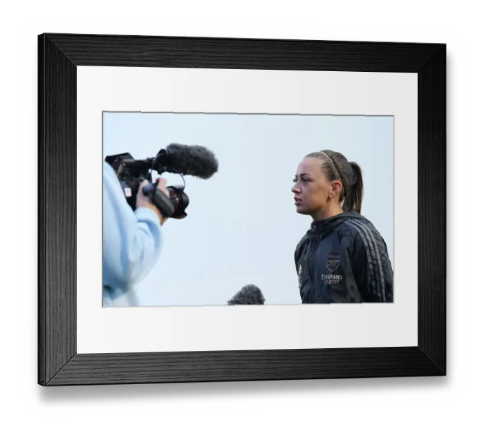 Framed Print : Arsenal's Katie McCabe Post-Match Interview: Everton FC vs Arsenal, FA Women's Super League 2022-23 Framed Print : Arsenal's Katie McCabe Post-Match Interview: Everton FC vs Arsenal, FA Women's Super League 2022-23