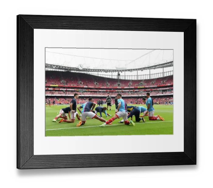 Framed Print : Arsenal Players Warm Up Ahead of Arsenal v Brighton & Hove Albion Premier League Clash at Emirates Stadium (2022-23) Framed Print : Arsenal Players Warm Up Ahead of Arsenal v Brighton & Hove Albion Premier League Clash at Emirates Stadium (2022-23)