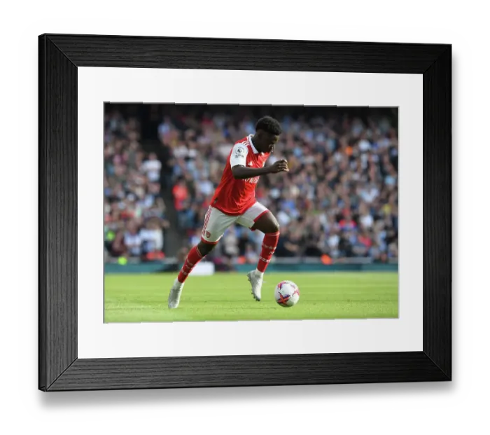 Framed Print : Arsenal's Bukayo Saka in Action against Brighton & Hove Albion (2022-23) Framed Print : Arsenal's Bukayo Saka in Action against Brighton & Hove Albion (2022-23)