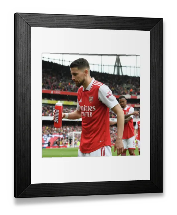 Framed Print : Arsenal's Jorginho Gears Up: Arsenal FC vs Brighton & Hove Albion, Premier League 2022-23