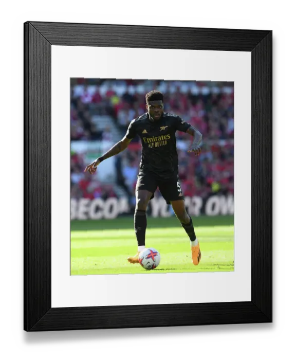 Framed Print : Thomas Partey's Midfield Masterclass: Arsenal's Triumph Over Nottingham Forest in the 2022-23 Premier League