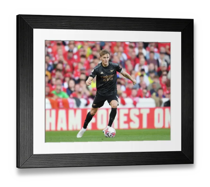 Framed Print : Martin Odegaard in Action: Arsenal vs. Nottingham Forest, Premier League 2022-23 Framed Print : Martin Odegaard in Action: Arsenal vs. Nottingham Forest, Premier League 2022-23