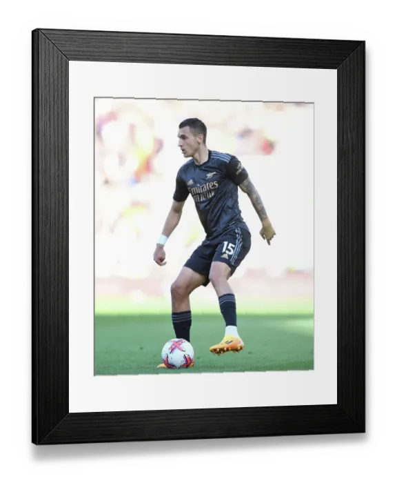 Framed Print : Arsenal's Jakub Kiwior in Action against Nottingham Forest - Premier League 2022-23