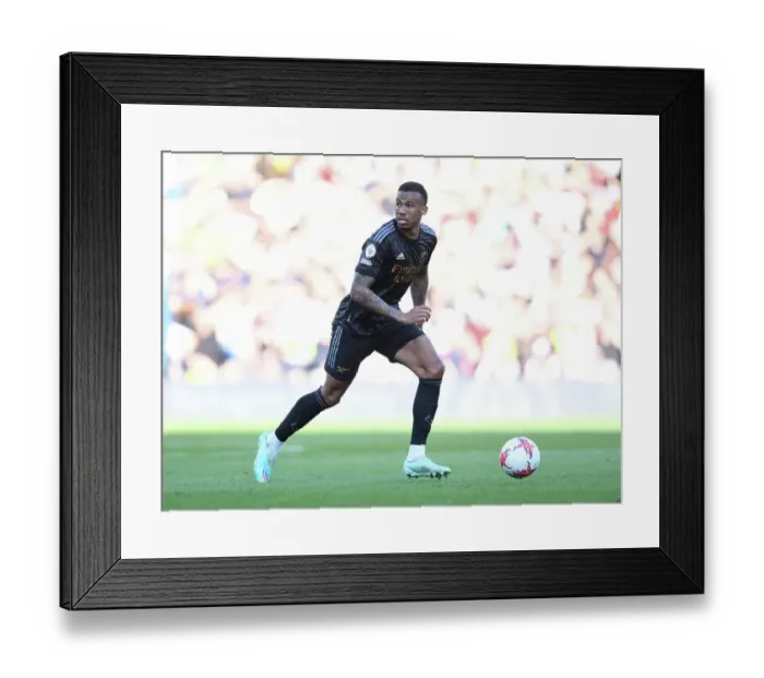 Framed Print : Gabriel Magalhaes in Action: Arsenal vs. Nottingham Forest, Premier League 2022-23