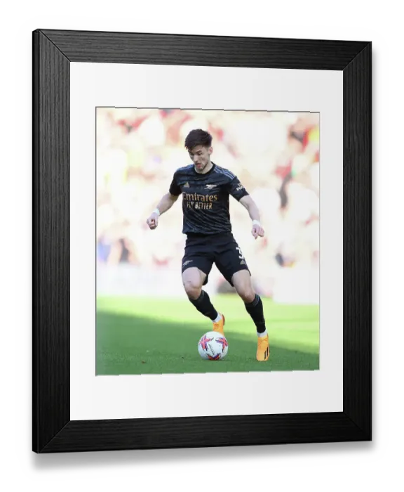 Framed Print : Arsenal's Kieran Tierney in Action against Nottingham Forest (May 2023)