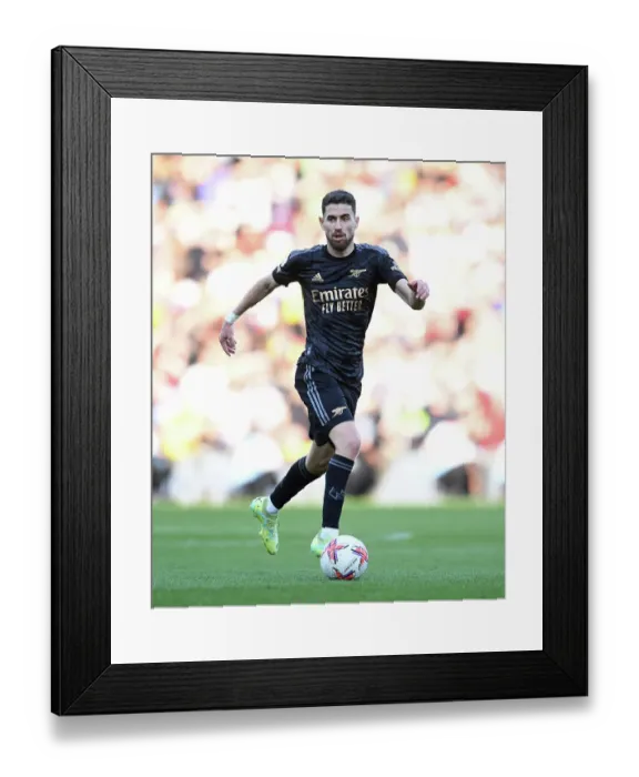 Framed Print : Jorginho's Midfield Masterclass: Arsenal's Star Performance Against Nottingham Forest in Premier League