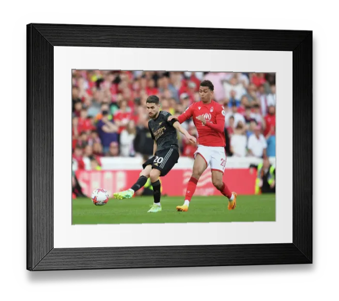 Framed Print : Jorginho Faces Pressure: Nottingham Forest vs. Arsenal FC, Premier League 2022-23 Framed Print : Jorginho Faces Pressure: Nottingham Forest vs. Arsenal FC, Premier League 2022-23
