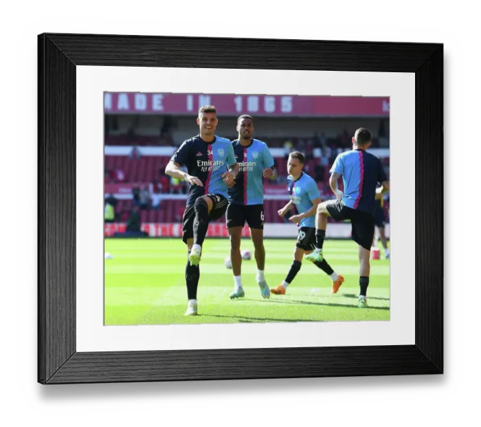 Framed Print : Arsenal's Granit Xhaka Prepares for Nottingham Forest Showdown - Premier League 2022-23