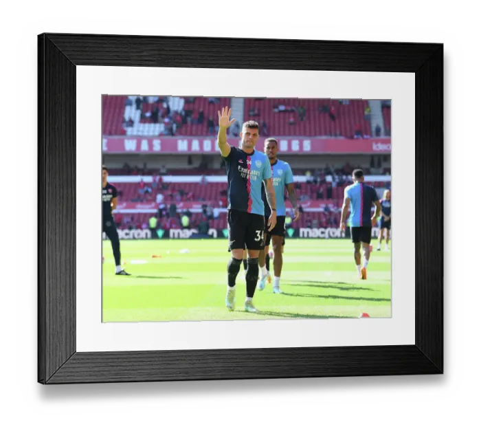 Framed Print : Arsenal's Granit Xhaka Acknowledges Fans Before Nottingham Forest Clash (May 2023)