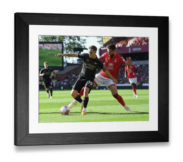 Framed Print : Trossard vs. Felipe: Intense Clash Between Nottingham Forest and Arsenal FC in Premier League Framed Print : Trossard vs. Felipe: Intense Clash Between Nottingham Forest and Arsenal FC in Premier League