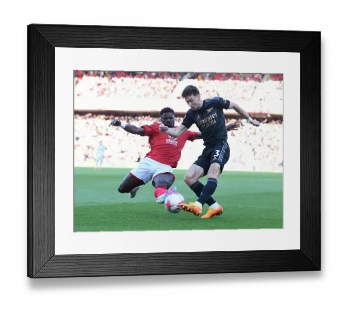 Framed Print : Intense Head-to-Head: Kieran Tierney vs. Serge Aurier in the May 2023 Premier League Showdown Framed Print : Intense Head-to-Head: Kieran Tierney vs. Serge Aurier in the May 2023 Premier League Showdown