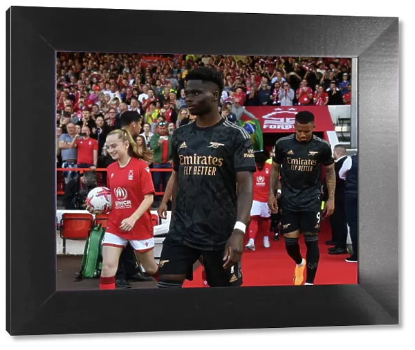 Bukayo Saka Gears Up: Nottingham Forest vs. Arsenal FC, Premier League 2022-23