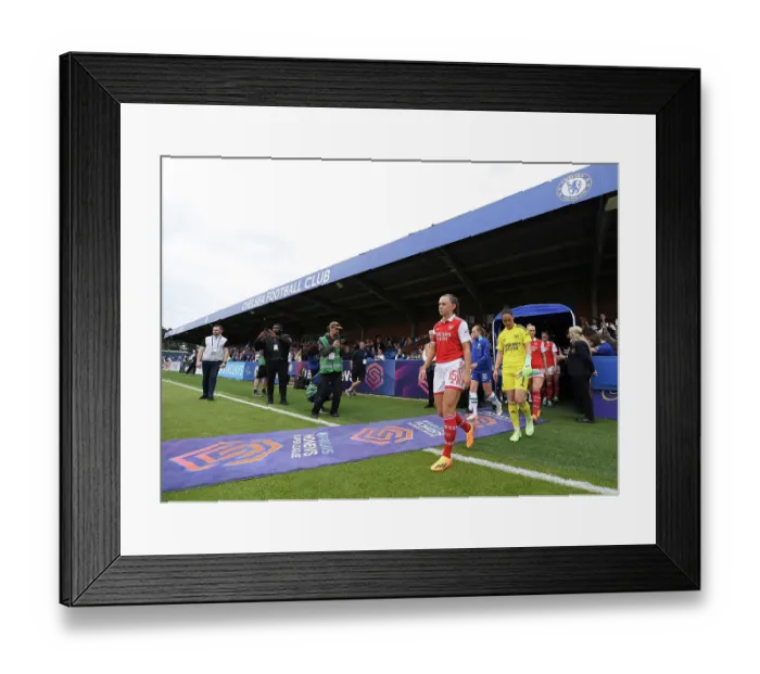 Framed Print : Arsenal Women Take on Chelsea in FA Women's Super League Showdown Framed Print : Arsenal Women Take on Chelsea in FA Women's Super League Showdown