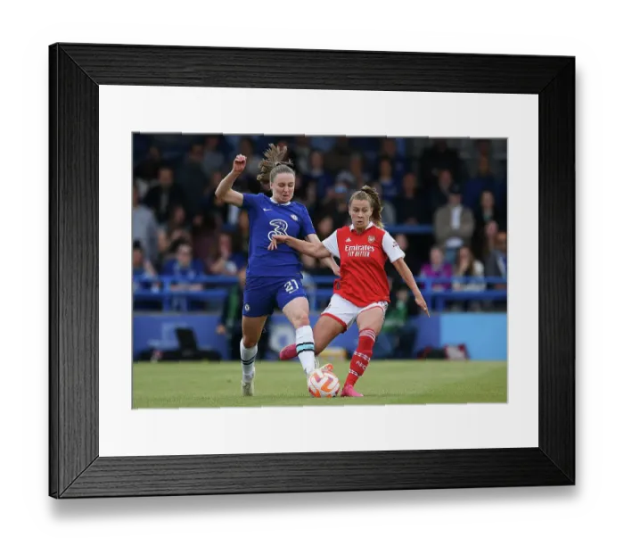 Framed Print : Battle for Possession: Chelsea Women vs. Arsenal Women - FA Women's Super League Framed Print : Battle for Possession: Chelsea Women vs. Arsenal Women - FA Women's Super League
