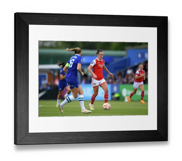 Framed Print : Arsenal's Caitlin Foord Fights for Possession against Chelsea in FA Women's Super League Match Framed Print : Arsenal's Caitlin Foord Fights for Possession against Chelsea in FA Women's Super League Match