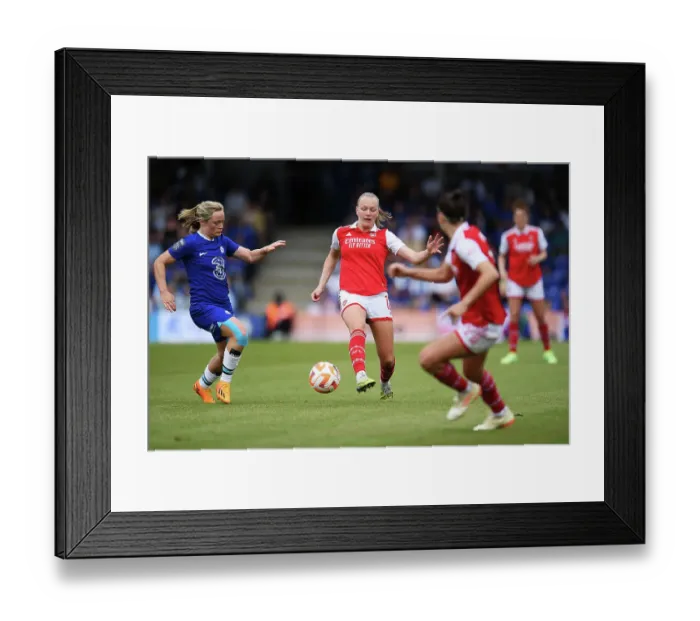 Framed Print : Clash of Titans: Chelsea vs. Arsenal - Women's Super League Showdown Framed Print : Clash of Titans: Chelsea vs. Arsenal - Women's Super League Showdown