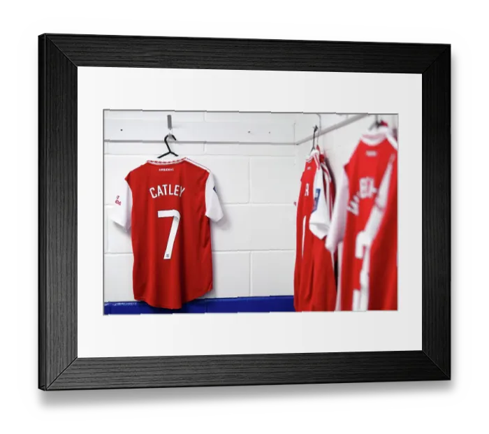 Framed Print : Arsenal FC: Inside the Dressing Room Before Chelsea Clash (FA Women's Super League, 2022-23)