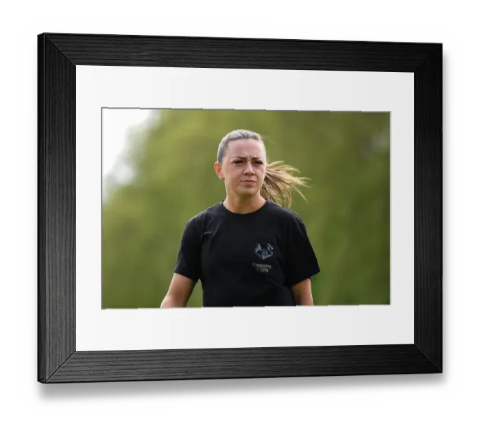 Framed Print : Arsenal's Katie McCabe Checks Kingsmeadow Pitch Ahead of Chelsea Showdown (FA Women's Super League, 2022-23)