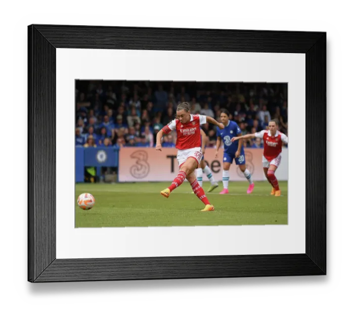 Framed Print : Arsenal's Katie McCabe Misses Penalty in Chelsea Showdown - FA Women's Super League 2022-23