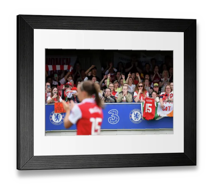 Framed Print : Arsenal Fans Rally Behind Katie McCabe Amid Chelsea Rivalry in FA Women's Super League Framed Print : Arsenal Fans Rally Behind Katie McCabe Amid Chelsea Rivalry in FA Women's Super League