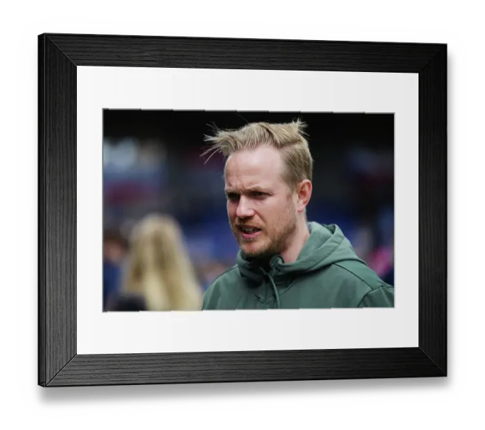 Framed Print : Arsenal's Jonas Eidevall Post-Match Interview after Chelsea Clash in FA Women's Super League Framed Print : Arsenal's Jonas Eidevall Post-Match Interview after Chelsea Clash in FA Women's Super League
