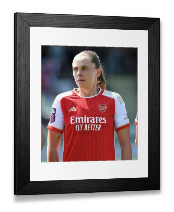 Framed Print : Arsenal's Noelle Maritz: Focused and Ready Ahead of Aston Villa Clash (Arsenal Women vs Aston Villa Women 2022-23)
