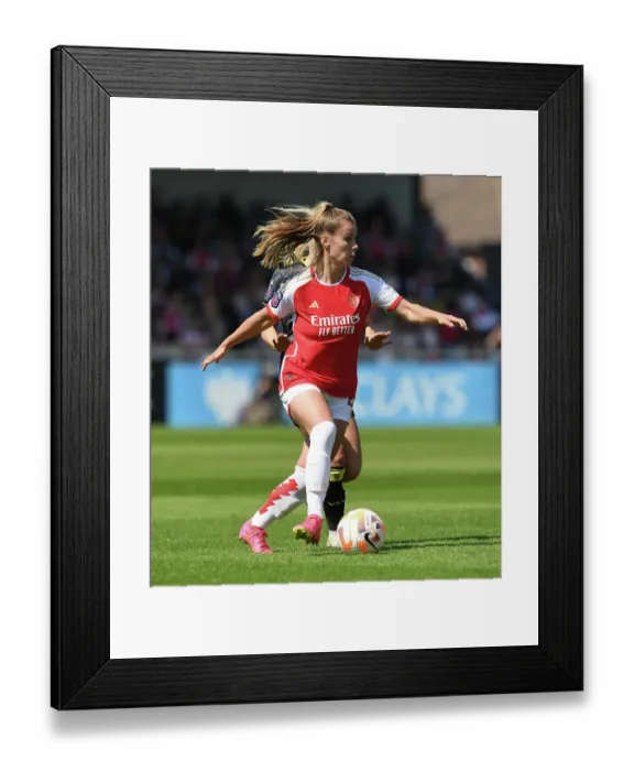 Framed Print : Arsenal vs. Aston Villa: FA Women's Super League Showdown at Meadow Park (2022-23)