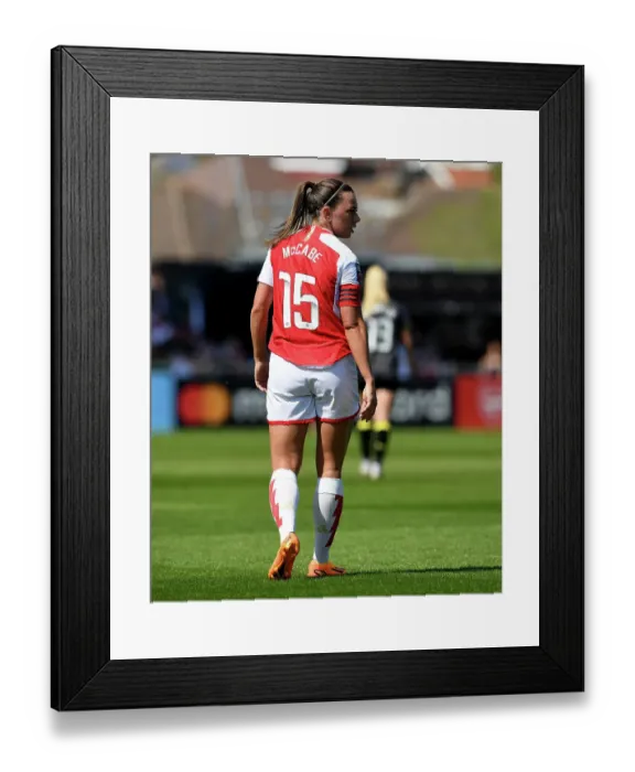 Framed Print : Arsenal's McCabe Stars in FA Women's Super League Clash Against Aston Villa Framed Print : Arsenal's McCabe Stars in FA Women's Super League Clash Against Aston Villa