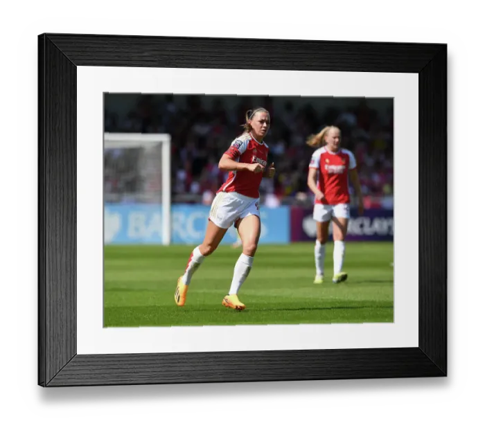 Framed Print : Arsenal's McCabe Stars: FA Women's Super League Victory over Aston Villa Framed Print : Arsenal's McCabe Stars: FA Women's Super League Victory over Aston Villa
