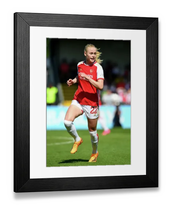 Framed Print : Arsenal Women vs Aston Villa: FA Women's Super League Showdown at Meadow Park (2022-23) - Kathrine Kuhl in Action Framed Print : Arsenal Women vs Aston Villa: FA Women's Super League Showdown at Meadow Park (2022-23) - Kathrine Kuhl in Action