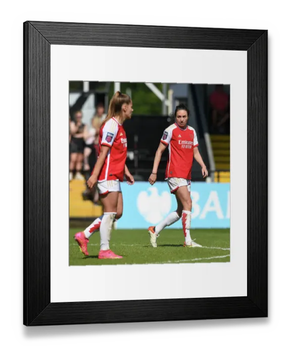 Framed Print : Arsenal vs Aston Villa: Jodie Taylor's Thrilling Showdown in the FA Women's Super League (2022-23)